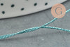 Fil bleu métallisé nylon à broder-couture-bijoux 0.8mm, x5 Mètres (G0505)