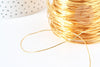 Fil d'acier doré 304 inoxydable IP 0.8mm, x1 mètre (G8373)