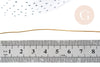 Fil d'acier doré 304 inoxydable IP 0.8mm, x1 mètre (G8373)