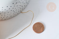 Fil d'acier inoxydable doré IP 0.6mm, x1 mètre (G7700)
