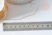 Fil d'acier inoxydable doré IP 0.6mm, x1 mètre (G7700)