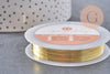 Fil de cuivre doré 0.3mm, x1 bobine de 20 mètre (G4975)