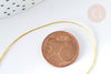Fil doré polyester nylon à broder-couture-bijoux 0.5mm, x5 mètres (G8137)