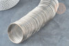 Fil mémoire de forme acier inoxydable platine 55mm,x10 tours (G7208)