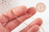Fil métallique cuivre doré torsadé 0.8mm, x1 mètre (G9639)
