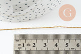 Fil métallique cuivre doré torsadé 0.8mm, x1 mètre (G9639)
