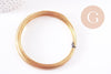 Fil métallique laiton brut 0.8mm / 20gauges, x1 mètre (G10687)