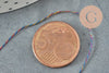 Fil polyester métallisé multicolore 0.4mm, x1 bobine de 50 mètres (G5941)
