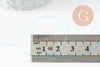 Fil pour tissage de perles delica miyuki nylon bleu turquoise 0.1mm, x1 rouleau (G10568)