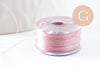 Fil pour tissage de perles delica miyuki nylon rose 0.1mm, x1 rouleau de 46 mètres (G10564)