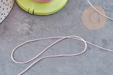 Fil rose clair nylon à broder-couture-bijoux 0.6mm, x10 mètres (G9303)