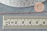 Fil rose métallisé 0.6mm, x5 ou x10 Mètres (G0975)
