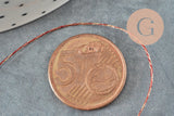 Fil rouge or métallisé en polyester 0.4mm,fil Couture, broderie,fil or,fil métallique, bobine de 50 mètres, x1 G5942