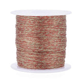 Fil rouge or métallisé en polyester 0.4mm,fil Couture, broderie,fil or,fil métallique, bobine de 50 mètres, x1 G5942
