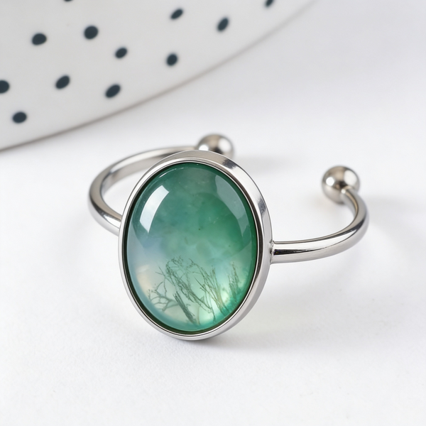 Bague réglable pour cabochon ovale 14x10mm en acier 304 inoxydable doré IP , x2 (G10296)