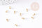 Gouttes finition acier 304 inoxydablz doré 6mm, x10 (G3160)