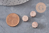 Granulés cire beige taupe nacré à cacheter, fourniture pour sceaux personnalisés et invitations de mariage DIY, x100 (G3604)