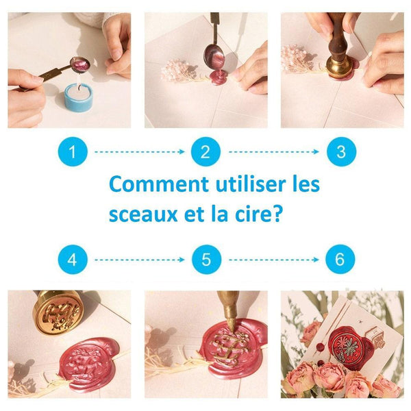 Granulés cire bordeau à cacheter, fourniture pour création de sceaux personnalisés pour sceaux et invitations de mariage DIY, x100 (G3281)