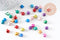 Grelots clochettes multicolores, ,grelot metal, décoration noel,clochette aluminium, x20 (G2326)