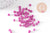 Grosses perles rocaille rose fuchsia 4mm,perles rocaille rose opaque, création bijoux , x10 Gr (G3737)