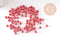Grosses perles rocaille rouge nacré,fperles rocaille rouge opaque, diamètre 4mm x 10Gr (G3733)