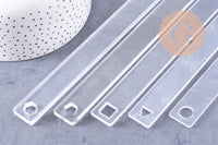 Guide de profondeur pour pâte polymère acrylique transparent 2-3-4-5-6mm, x2 (G10708)