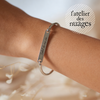 Bracelet Jonc en Acier Inoxydable 304 avec Message, x1 (ADN4)