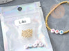 Kit Bracelet d'amitié prénom personnalisé doré, Coffrets et kits création de bijoux fantaisie DIY, pochette 1 bracelet (G9024)