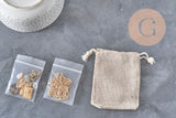 Kit de collar DIY Dijes de acero inoxidable 304 Cadena dorada, x1 VÁLIDO