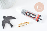 Kit Ma broche Hirondelle en acrylique, x1 (G9398)