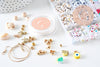 Kit boite mix de perles lettre et smiley, x1 (G10792)