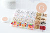 Kit boite mix de perles lettres et accessoires, x1 G9712