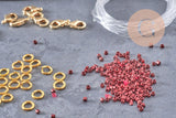 Kit de perles rocaille façon Miyuki Mix Rose, x1 (G9189)