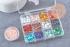 Kit mix de perles 18 couleurs pierre naturelles Lithothérapie x1 (G10956)