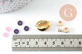 Kit mix de perles heishi violet rose, x1 (G9788)