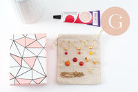 Kit parure de bijoux cabochon pierre naturelle, Coffrets et kits pour la création de bijoux fantaisie DIY, x1 (G9557)