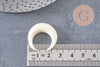 Lune corne blanche naturelle 8mm, Septum piercing écarteur corne naturelle x1 (G0253)