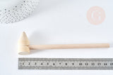 Maillet bijoux bois naturel 152-157mm,outils création Bijoux,outil bijouterie, x 2 (G8155)