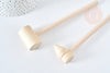 Maillet bijoux bois naturel 152-157mm,outils création Bijoux,outil bijouterie, x 2 (G8155)