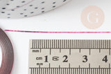 Masking tape ongles rose fuchsia laser, masking tape,adhésif papier, scrapbooking,nail art, décoration,1mm x 20mètres G1334
