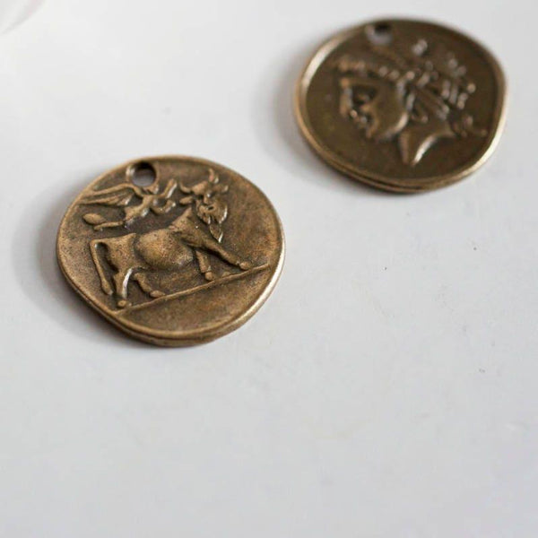 Médaille romaine zamac bronze 19mm, x5 (G1218)