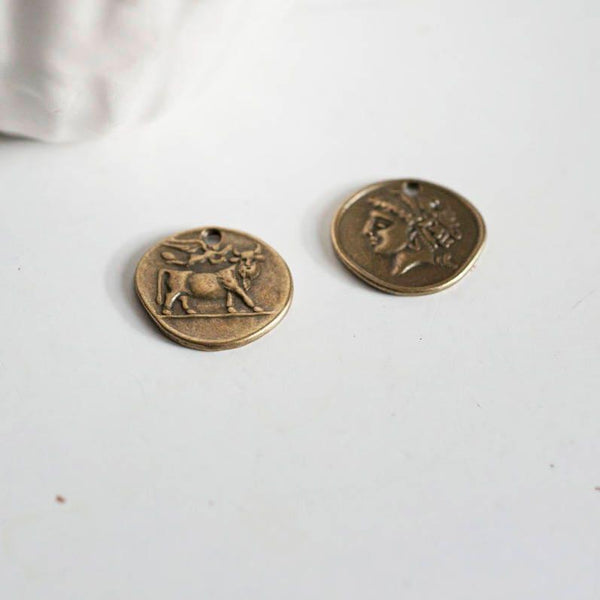 Médaille romaine zamac bronze 19mm, x5 (G1218)