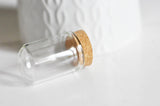 Mini cloche en verre et support en liège 36.5mm, x1 (G0763)