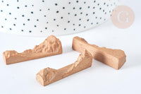 Morceau bois de santal pour moulage résine époxy 40mm, fabrication bijoux résine époxy, x1 G7575