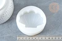 Moule en silicone coquillage bougie savons bijoux 9.2cm, x1 (G7328)