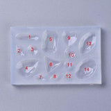Moule en silicone pour fabrication pendentifs pierre précieuse, x1 (G5666)