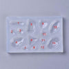 Moule en silicone pour fabrication pendentifs pierre précieuse, x1 (G5666)