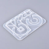 Moule pour fabrication boucles cercle hexagone coeur résine, moule en silicone pour réaliser des bijoux avec inclusion résine, x1 G5893