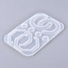 Moule pour fabrication boucles créoles résine, un moule en silicone pour réaliser des bijoux avec inclusion en résine, x1,G3364