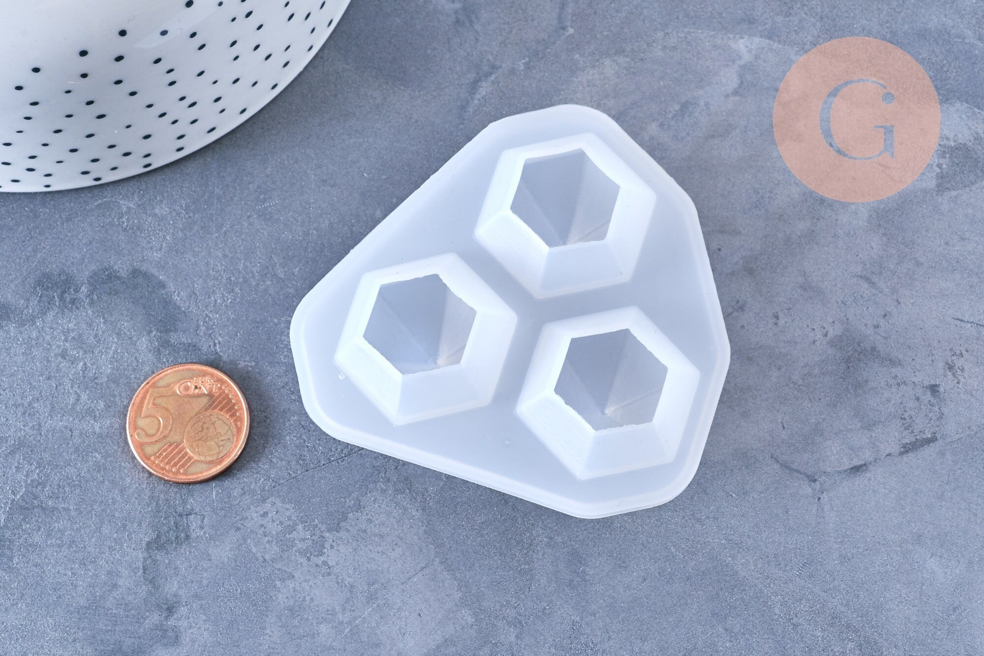Moule pour fabrication diamant, un moule en silicone pour réaliser des bijoux avec inclusion en résine,74mm, x1 G5468